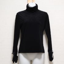 黒ベロアハイネックカットソー【9号】