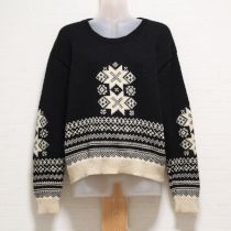 黒ノルディックセーター