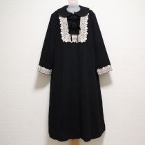 ガーランド◇黒レース使いロングコート【M】