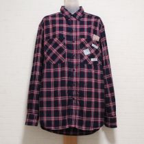 紺×赤インディコチェックシャツ【3(M)】