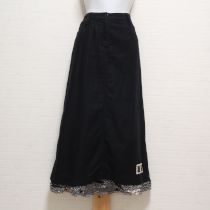 黒トランプptレイヤー風ピコフリルスカート【L】