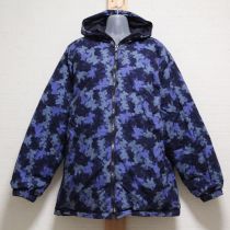 紺カモカールくんリバーシブルダウンジャケット【L】