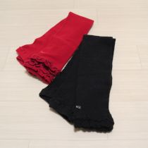 赤×黒裾フリルレギンス2点セット