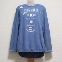ブルーロゴネーム長Tシャツ【4(L)】