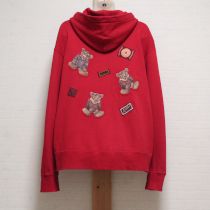 赤ボンバーベアワッペンパーカー【4(L)】