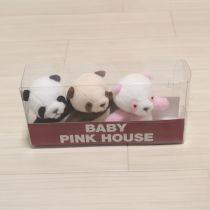 ベビーピンクハウス◇パペットパンダ3つセット