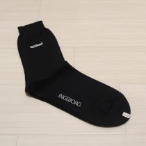 黒ロゴ刺繍ソックス