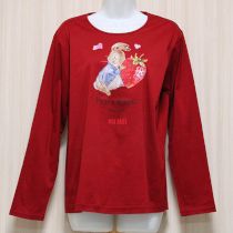 赤ピーターラビット長Tシャツ【4(L)】