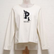 生成キャットシルエットロゴpt長Tシャツ【3(M)】