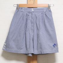 ブルーリボン刺繍ギンガムショートパンツ