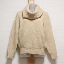 アイボリーウールセータースヌード付き【S】
