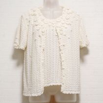 生成モチーフ付きニットアンサンブル【M】