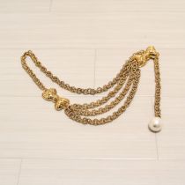 ゴールドリボンモチーフチェーンベルト