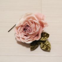 ピンク薔薇コサージュ