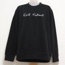 黒ロゴ刺繍フリーストレーナー【3(M)】