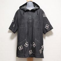 黒キューピーパッチフード付きシャツ【M】