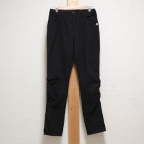 黒カメリアパッチ付きストレッチパンツ【4(11号)】
