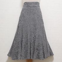 ミルク◇黒系ギンガムレイヤー風スカート