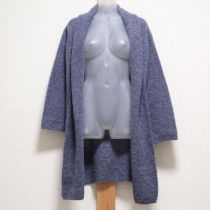 ブルー系ガウンカーディガン