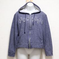 ブルーロゴ刺繍パッチパーカー【4(L)】