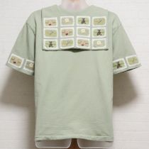 薄荷ワッペン使いセーラーカットソー