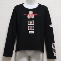黒ポロくまpt×ネームTシャツ【4(L)】