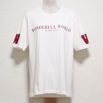 白『W』ロゴTシャツ