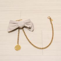 ベージュリボン引っ掛けチェーン