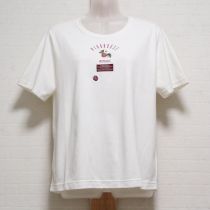 白ラズベリー刺繍Tシャツ【4(L)】