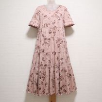 ピンクブーケptカットソーワンピース