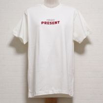 白ロゴプリントTシャツ