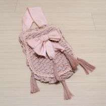 ピンクピコフリル瓢箪ポシェット