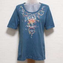 ブルー系ストロベリールージュTシャツ【M】