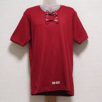 赤リボン付きTシャツ【L】