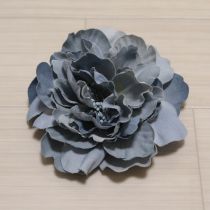ブルーグレー花コサージュ