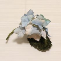 ブルー系紫陽花コサージュ