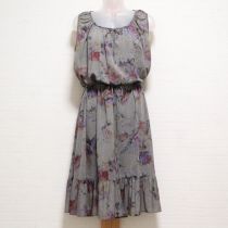 グレー系デニムローズptカットソーチュニック【3(9号)】
