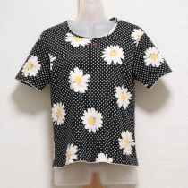 黒ロゴマーガレットTシャツ【L】