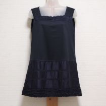 紺レース&フリル異素材チュニック【3(9号)】
