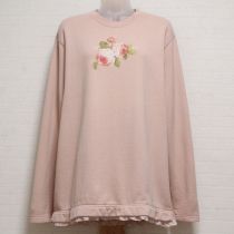 ピンクオールドローズptスウェットチュニック【L】