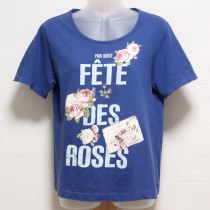 ブルーカルテポスタルTシャツ【4(L)】