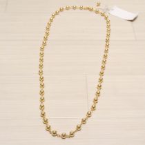 ゴールドボールチェーンネックレス