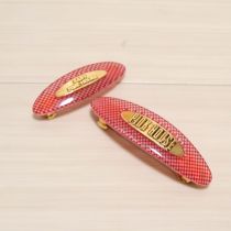 赤ギンガムロゴバレッタ大小セット