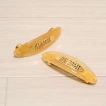 イエローギンガムロゴバレッタ2個セット
