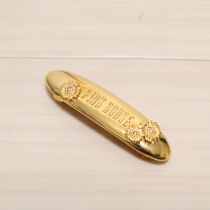 ゴールド×ピンク花とロゴバレッタ