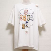 白ビール缶Tシャツ【L】
