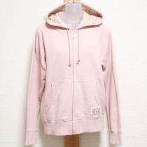 ピンクマーガレットプリントスウェットパーカー【L】