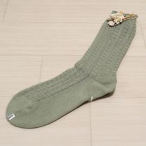 薄荷ブーケモチーフソックス