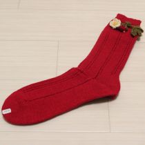 赤苺モチーフソックス