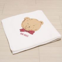白顔くまストール